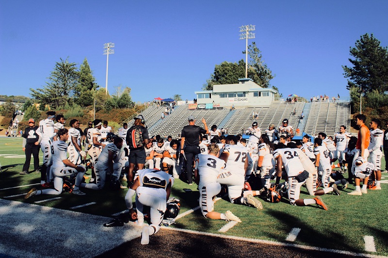 Tiger Football Opens League At Cabrillo